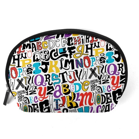 Alpha Pattern Accessory Pouch (Large) from ArtsNow.com Back