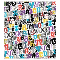 Alpha Pattern Drawstring Pouch (Large) from ArtsNow.com Back