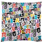 Alpha Pattern Standard Flano Cushion Case (One Side)
