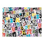 Alpha Pattern Double Sided Flano Blanket (Mini)