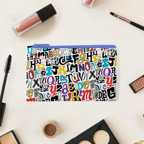 Alpha Pattern Cosmetic Bag (XS) from ArtsNow.com Front