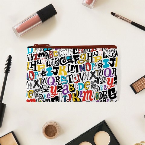 Alpha Pattern Cosmetic Bag (XS) from ArtsNow.com Front