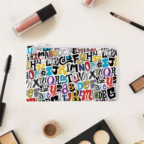 Alpha Pattern Cosmetic Bag (XS) from ArtsNow.com Front
