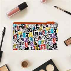 Alpha Pattern Cosmetic Bag (XS) from ArtsNow.com Back