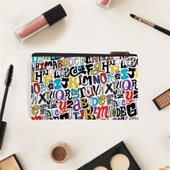 Alpha Pattern Cosmetic Bag (XS) from ArtsNow.com Back