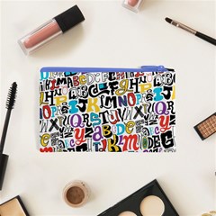 Alpha Pattern Cosmetic Bag (XS) from ArtsNow.com Back