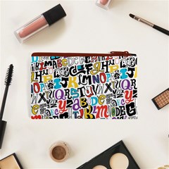 Alpha Pattern Cosmetic Bag (XS) from ArtsNow.com Back