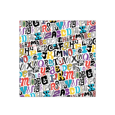 Alpha Pattern Satin Bandana Scarf from ArtsNow.com Front