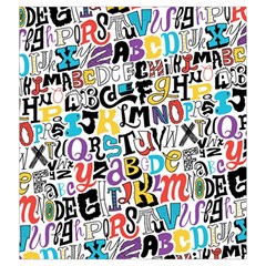 Alpha Pattern Drawstring Pouch (XXL) from ArtsNow.com Back