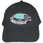 Always Making Pattern Black Cap