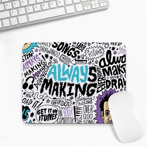 Always Making Pattern Small Mousepad from ArtsNow.com Front