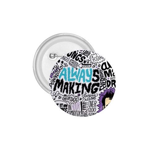 Always Making Pattern 1.75  Button from ArtsNow.com Front