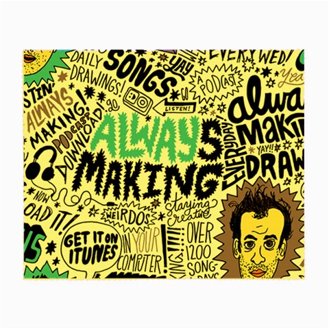 Always Making Pattern Small Glasses Cloth from ArtsNow.com Front