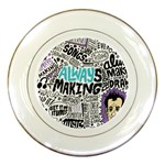 Always Making Pattern Porcelain Plate