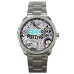 Always Making Pattern Sport Metal Watch
