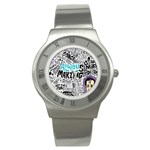 Always Making Pattern Stainless Steel Watch