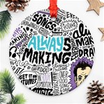 Always Making Pattern Round Ornament (Two Sides)