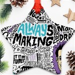 Always Making Pattern Star Ornament (Two Sides)