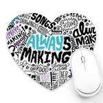 Always Making Pattern Heart Mousepad
