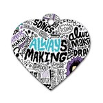 Always Making Pattern Dog Tag Heart (Two Sides)