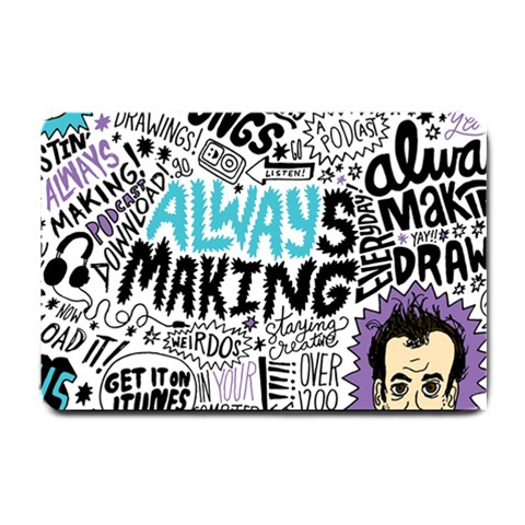 Always Making Pattern Small Doormat from ArtsNow.com 24 x16  Door Mat