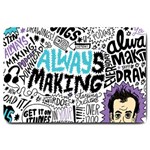 Always Making Pattern Large Doormat