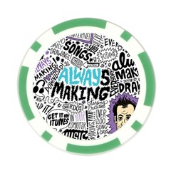 Always Making Pattern Poker Chip Card Guard from ArtsNow.com Back