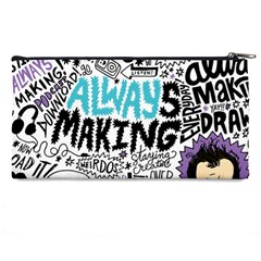 Always Making Pattern Pencil Case from ArtsNow.com Back