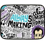 Always Making Pattern Double Sided Fleece Blanket (Mini)