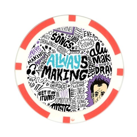 Always Making Pattern Poker Chip Card Guard (10 pack) from ArtsNow.com Front