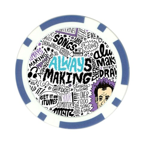 Always Making Pattern Poker Chip Card Guard (10 pack) from ArtsNow.com Front