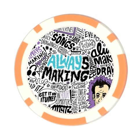 Always Making Pattern Poker Chip Card Guard (10 pack) from ArtsNow.com Front