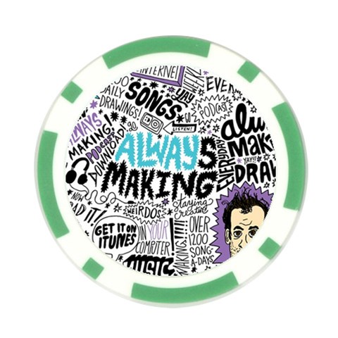 Always Making Pattern Poker Chip Card Guard (10 pack) from ArtsNow.com Back