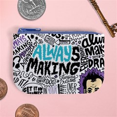 Always Making Pattern Mini Coin Purse from ArtsNow.com Front