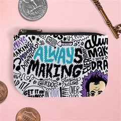 Always Making Pattern Mini Coin Purse from ArtsNow.com Front