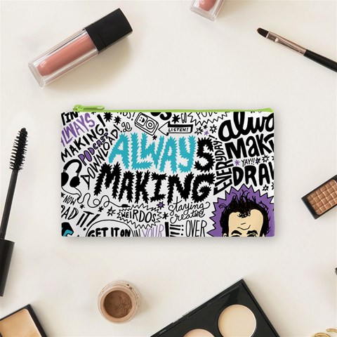 Always Making Pattern Cosmetic Bag (Small) from ArtsNow.com Front