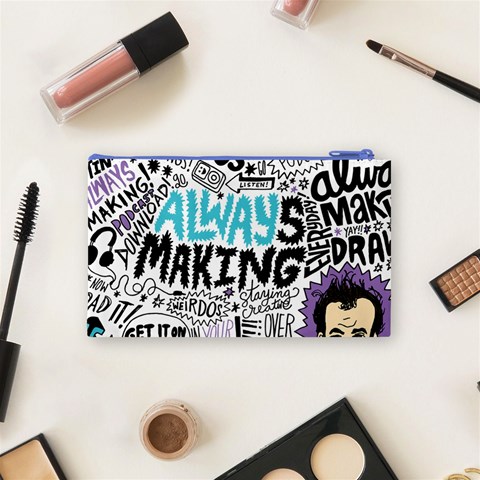 Always Making Pattern Cosmetic Bag (Small) from ArtsNow.com Back