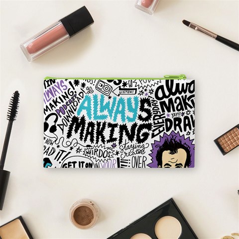 Always Making Pattern Cosmetic Bag (Small) from ArtsNow.com Back