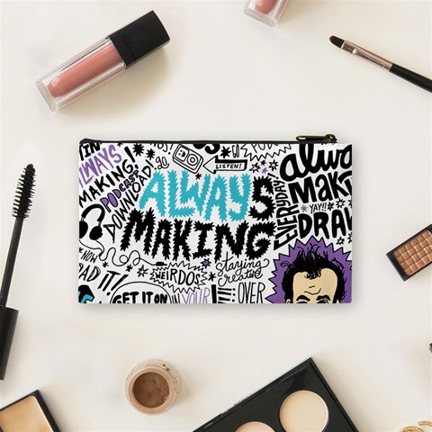 Always Making Pattern Cosmetic Bag (Small) from ArtsNow.com Back