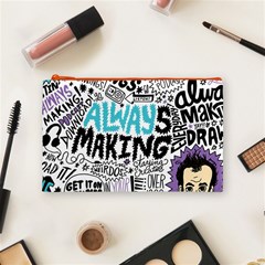Always Making Pattern Cosmetic Bag (Medium) from ArtsNow.com Front
