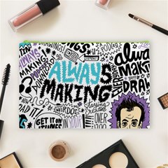 Always Making Pattern Cosmetic Bag (Large) from ArtsNow.com Front