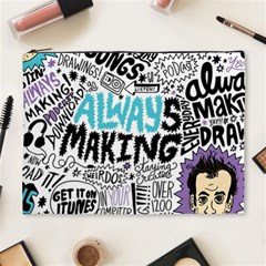 Always Making Pattern Cosmetic Bag (XL) from ArtsNow.com Front