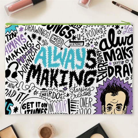 Always Making Pattern Cosmetic Bag (XXXL) from ArtsNow.com Back