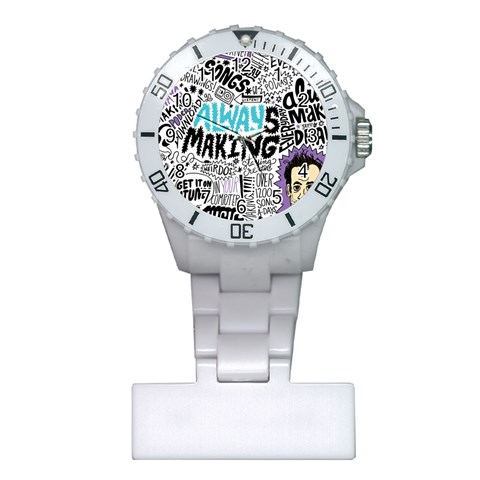Always Making Pattern Plastic Nurses Watch from ArtsNow.com Front
