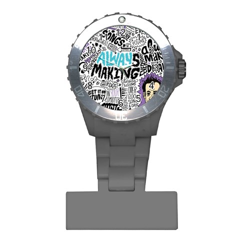 Always Making Pattern Plastic Nurses Watch from ArtsNow.com Front