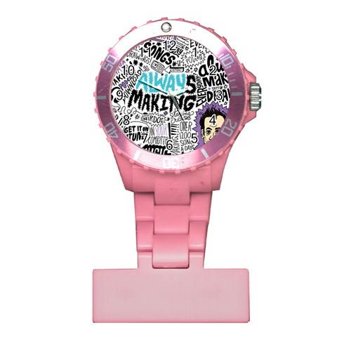 Always Making Pattern Plastic Nurses Watch from ArtsNow.com Front