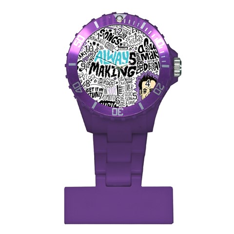Always Making Pattern Plastic Nurses Watch from ArtsNow.com Front