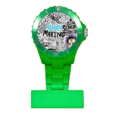Always Making Pattern Plastic Nurses Watch from ArtsNow.com Front