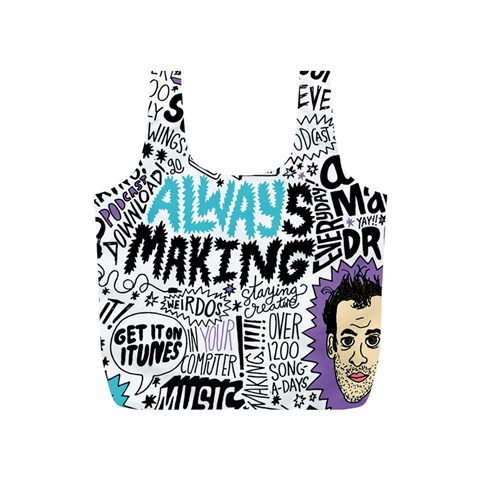 Always Making Pattern Full Print Recycle Bag (S) from ArtsNow.com Front