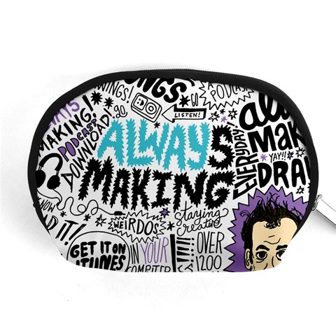 Always Making Pattern Accessory Pouch (Medium) from ArtsNow.com Front